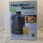 Hamilton Beach Healthsmart Extractor And Electric Juicer, Black, 67801. Fixed Price $38.95.