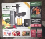 Ninja Never Clog 150 Watts Cold Press Juicer With 18OZ Jug, 30OZ Pulp Container,. Fixed Price $115.00.