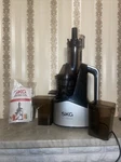 Skg Wide Chute Slow Masticating Juicer Model 2081 With Instructions. Fixed Price $89.00.