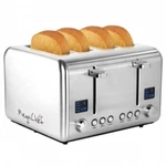 Megachef 4 Slice Toaster Stainless Steel Silver. Fixed Price $59.95.