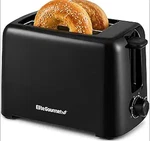 Elite Gourmet 2-SLICE Cool Touch Toaster 6 Browning Levels, Extra Wide 1.25. Fixed Price $26.00.
