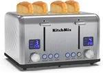 Toaster 4 Slice, Kitchmix Bagel Stainless With Lcd Timer, Extra Wide. Fixed Price $83.99.