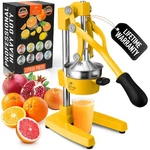 Zulay Kitchen Cast Iron - Juicer, Original Yellow. Fixed Price $167.99.