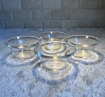 Pyrex 410 Custard Cup Set Of Clear Glass Ovenware 3.5 Bowls Vintage Usa 1930S. Fixed Price $40.00.