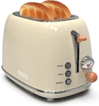 Toaster 2 Slice, Retro Stainless Steel With 6 Settings, 1.5 Extra. Fixed Price $67.57.