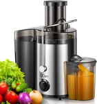 Qcen Juicer Machine, 500W Centrifugal Extractor With Wide Mouth 3 Feed. Fixed Price $64.99.