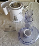 Ignite 380W 2-SPEED Juicer With Wide Feed Tube, White. Fixed Price $20.00.