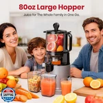 Laudlife Cold Press Juicer Machine, 5.9" Wide Feed Chute Extractor, 80 .... Fixed Price $209.99.