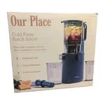 Open Box Our Place Cold Press Batch Juicer Blue. Fixed Price $69.99.