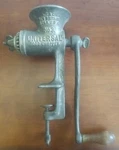 Vintage Universal No. 3 Manual Crank Meat Grinder Food Prep Tool Cast Metal Usa. Fixed Price $19.95.