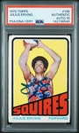 1972 Topps #195 Dr. Julius Erving Rookie Hof Signed Psa Auto 10. Fixed Price $925.00.