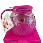 Epoca Poporn Popper Glass Microwave Hot Pink Silicone- Never Used Tags Attached. Fixed Price $12.99.
