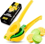 Zulay Kitchen 2-IN-1 Lemon Squeezer Metal Hand Juicer Max Extraction Citrus. Fixed Price $32.99.