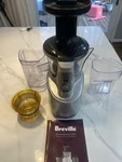 Breville BJS600XL Fountain Crush Masticating Slow Juicer Vertical Silver Tested. Fixed Price $84.99.