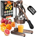 Iron Manual Citrus Juicer Heavy Duty Stainless Steel Copper Zulay Cast Kitchen. Fixed Price $259.99.