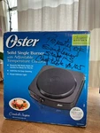 New Sealed Oster Single Burner Electric Hot Plate 900W Portable Stove. Fixed Price $22.95.