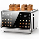 Foyoconven Smart Toaster 4 Slice Wide Slot Dual Digital Touchscreen Independent. Fixed Price $159.98.