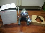 Vintage Mighty Oj Metrokane Original Citrus Juicer Metal Manual Lever Gry. Fixed Price $45.00.