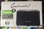 Continental Electric CETT029 Toaster, 4 Slice,cool Touch, Black. Fixed Price $35.99.
