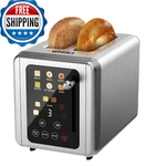 Whall Touch Screen Toaster 2 Slice Stainless Steel Digital Timer 6 Bread Shade. Fixed Price $67.56.