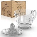 Cuttlelab Glass 2-CUP Juicer (clear) Lemon And Lime Manual Squeezer, Citrus.... Fixed Price $38.18.