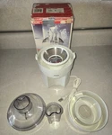 Krups Vitamini Compact Juice Extractor White 120V Model No. 290 Very Clean. Fixed Price $19.99.