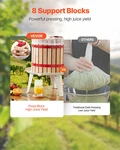 3.2 GAL/12L Fruit Wine Press, Solid Wood Basket With 8 Blocks, Home. Fixed Price $99.26.