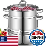 Fohere 11QT Juicer Extractor Stainless Steel Steamer Pot For Fruit. Fixed Price $128.35.