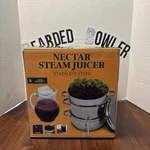 Multi-use Steam Juicer & Roaster Set Induction Friendly, Stainless Steel Li.... Fixed Price $125.00.