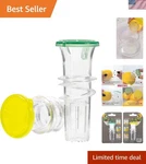 Effortless Juicing With Yzc Lemon Squeezer Dishwasher Safe 2-PACK Citrus Press. Fixed Price $17.99.