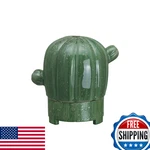 Creative Co-op Stoneware Cactus Oil Diffuser Timer Green DF9641. Fixed Price $46.53.