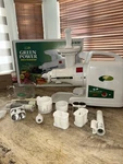 Green Power Juice Extractor Gold Model Twin Gear # GP-E1503 With. Fixed Price $191.61.