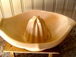 Vintage Chunky Oyster White Ironstone Citrus Reamer Lemon Juicer. Fixed Price $24.99.