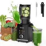 Hicloud Masticating Juicer, 200W Motor, 5-SPEED Settings, 4.4-INCH Large Feed. Fixed Price $30.00.