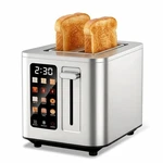 Taztir Touch Screen Toaster 2 Slice Digital Stainless Steel Bread 6 Shad. Fixed Price $72.92.