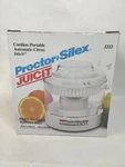 Proctor Silex Juicit Model J333 Cordless Portable Auto Juicer Battery Powered. Fixed Price $22.00.
