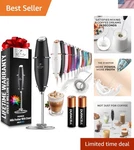 Zulay Kitchen Powerful Milk Frother Wand With 2 Duracell Batteries - Ultra Fast. Fixed Price $17.68.