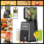 Acoqoos Cold Press Juicer With Large Feed Chute, Sorbet & Nut Milk, Gray. Fixed Price $203.99.
