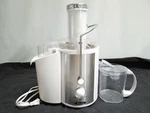 Bella High Power Juice Extractor Model XJ-BK129 White With All Attachments. Fixed Price $50.00.