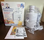 New Original Box Jack Lanne's Centrifugal Power Juicer, White. Fixed Price $110.00.