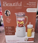 Beautiful Powerexact Blender 700W 3 Speeds 6 Blades 50OZ Tritan White Icing. Fixed Price $55.00.