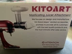 Kitoart Masticating Juicer Attachment For Kitchenaid. Fixed Price $28.55.