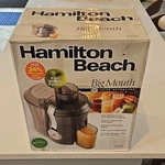 Hamilton Beach Big Mouth 67650 Centrifugal Juicer Black 800W New Open Box. Fixed Price $60.00.