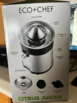 Eco+chef Stainless Steel Citrus Juicer-dual Cones-auto ON/OFF-85W Motor. Fixed Price $43.19.