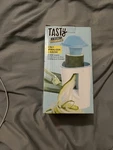 Tasty 3-IN-1 Multi Functional Spiralizer & Juicer White Blue With Cleaning Brush. Fixed Price $15.00.