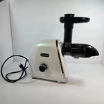 Wowdsgn Cold Press Slow Juicer Machine W/ Accessories White Black Tested. Fixed Price $65.00.
