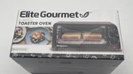 Elite Gourmet 2-SLICE Toaster Oven, Black, Cool Touch Handle,timer, Temp 450. Fixed Price $20.00.