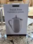 New Box Epicure French Coffee Press - 4 Cup Stainless Steel. Fixed Price $25.00.