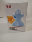 Rise By Dash Electric Juicer W/ Easy Pour Spout, Blue. Fixed Price $12.00.
