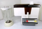 Rare Vintage Model SJ6100 Sanyo Auto Juicer Glass Blender Retro Square. Fixed Price $119.95.